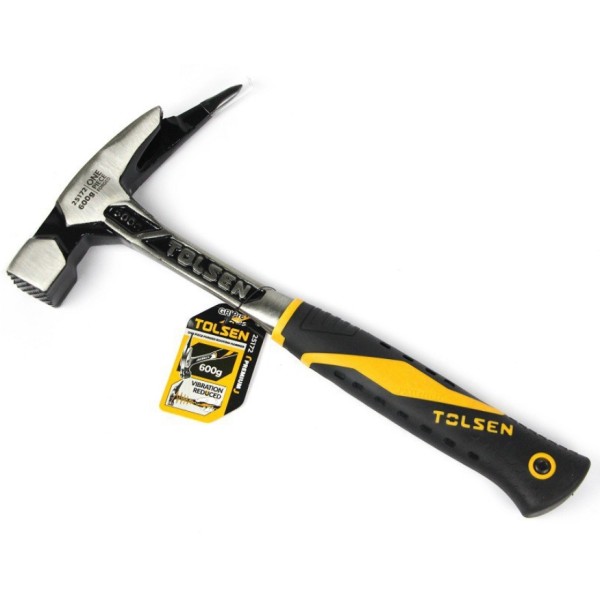 Цільнометалевий молоток покрівельника Tolsen (25172) Profi 600г - фото №1