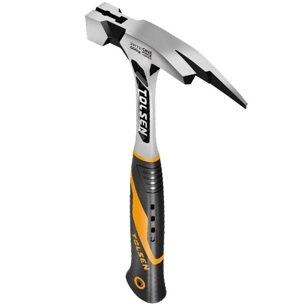 Цільнометалевий молоток покрівельника Tolsen (25172) Profi 600г - фото №3