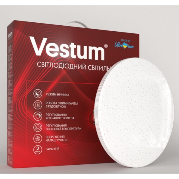 Потолочный светильник Vestum SIMPLE звездное небо 72Вт 375x60мм 3000-6500К 5600Лм с пультом - фото №1