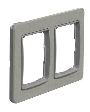 Рамка двойная Schneider Electric Sedna Elements бетон SDD390802 - фото №1