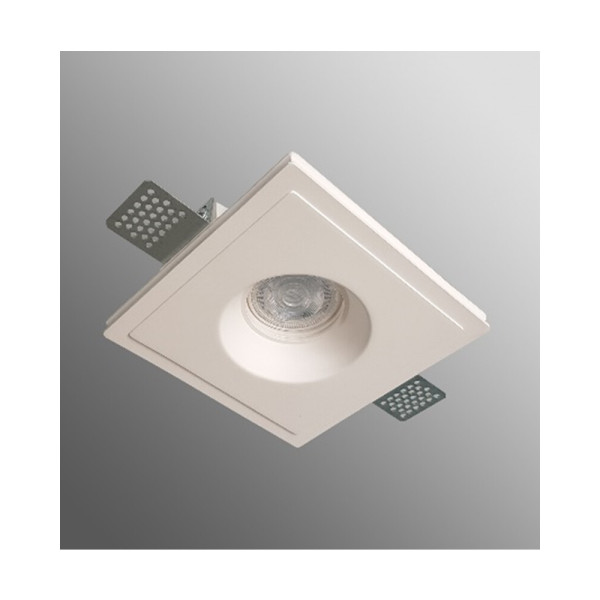 Гіпсовий точковий врізний світильник Agara 01211W СВ 005 GU5.3 1x35W IP20 Wh