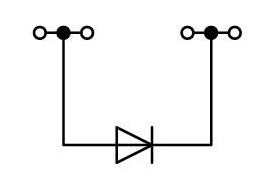 Четырехпроводная клемма Wago 2002-1411/1000-410 Topjob S с диодом 1N4007 2,5мм² - фото №3
