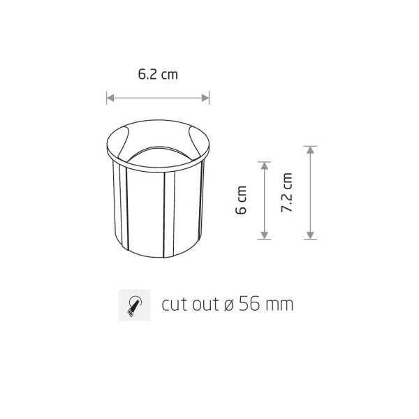Вуличний світильник Nowodvorski 8162 Pat LED 1x3W 3000K 12Lm IP65 чорний - фото №3