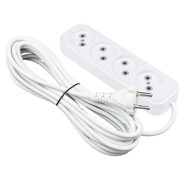 Подовжувач PIN 4р 2м 2х0,75 без заземлення ( 804020 )