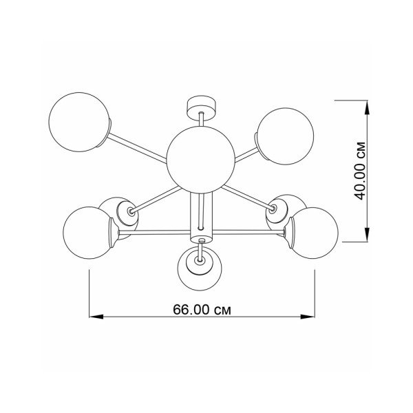 Люстра Imperium Light 256866.01.00 Atlant E14 8x40W IP20 - фото №1