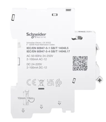 Дополнительный контакт Schneider Electric Acti9 iSD від 2мА до 100мА C60/C120 - фото №1