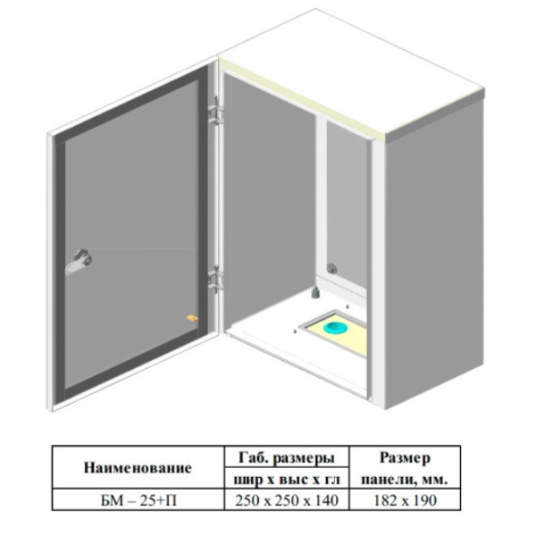 Бокс монтажный Билмакс БМ-25 с панелью монтажной - фото №5
