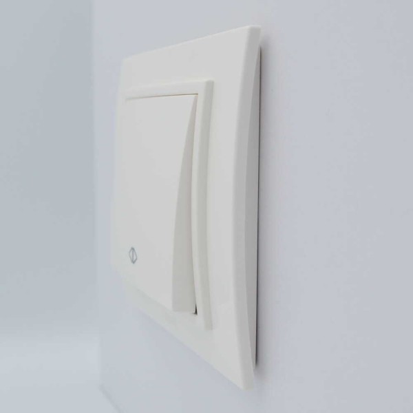 Выключатель ELBI ZENA белый 1кл промежуточный без рамки ( 609-010200-214 ) - фото №2