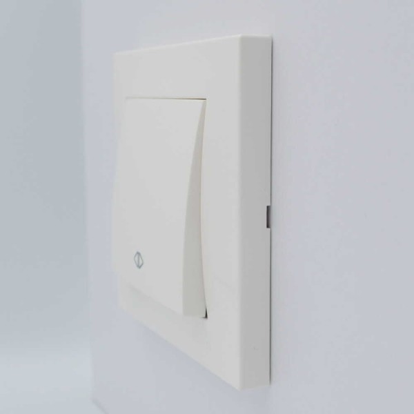 Выключатель ELBI ZENA белый 1кл промежуточный без рамки ( 609-010200-214 ) - фото №4