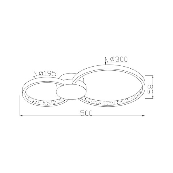 Люстра Reality 641102-32 Condida Led 1x20W 3000/3500/4000K 1600Lm IP20 Bl - фото №3