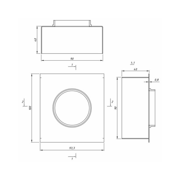 Точечный светильник для потолка Грильято Imperium Light 721110.05.05 Griliato GU10/GU5.3 1x50W IP20 Черный - фото №2