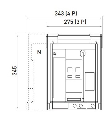 Повітряний автоматичний вимикач E.Next e.industrial.acb.1600D.630 400В 3Р з мотор-приводом та РН (i081119) - фото №6