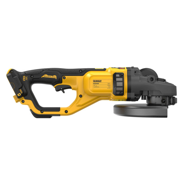 Кутова акумуляторна безщіткова шліфмашина DeWALT DCG460N Flexvolt XR Li-lon 54В Ø230мм 6000об/хв - фото №2