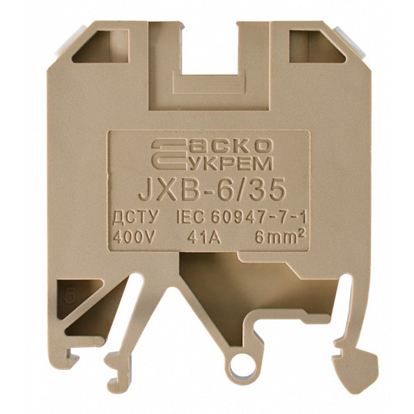 Клеммник Аско-Укрем JXB 6/35 желтый (A0130010015) - фото №1