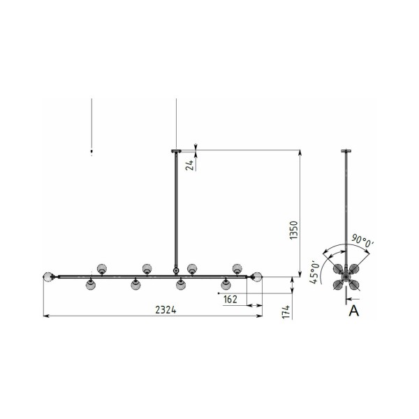 Люстра Pikart 15380-1 Big Bubbles G9 17x60W IP20 - фото №2