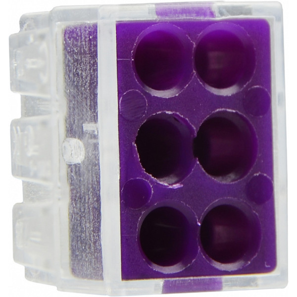 Клеммник Аско-Укрем CMK-106 фіолетовий (A0130010084) - фото №2