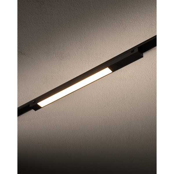 Магнитный трековый светильник Nowodvorski 11307 UT-LVM Line LED 1x12W 3000K 1000Lm IP20 черный - фото №1