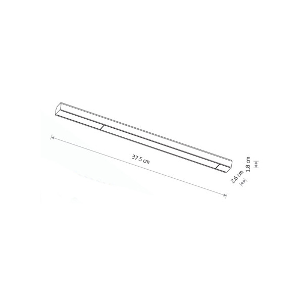 Магнитный трековый светильник Nowodvorski 11307 UT-LVM Line LED 1x12W 3000K 1000Lm IP20 черный - фото №4