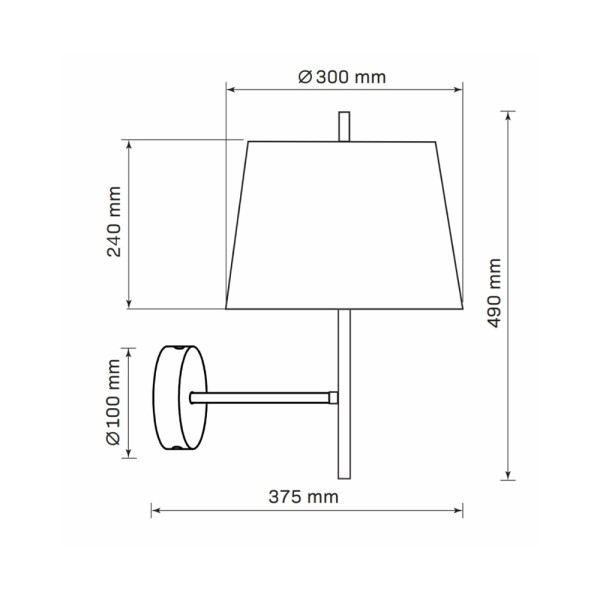 Бра, настенный светильник Goldlux 325495 Elena E27 1x20W IP20 белый - фото №3
