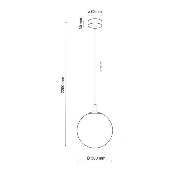 Підвісний світильник TK Lighting 6345 Cadix E27 1x15W IP20 - фото №1