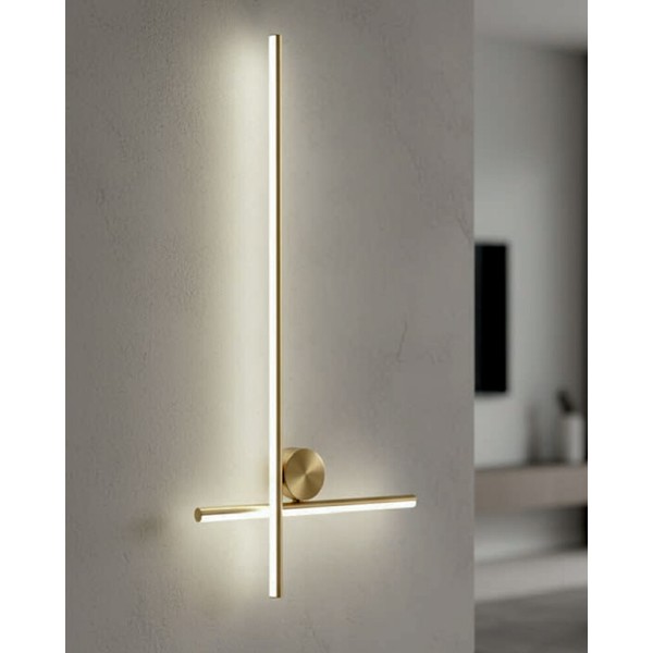 Бра, настенный светильник Zuma Line 5905316665613 Mill LED 1x14W 4000K 780Lm IP20 золотой - фото №1