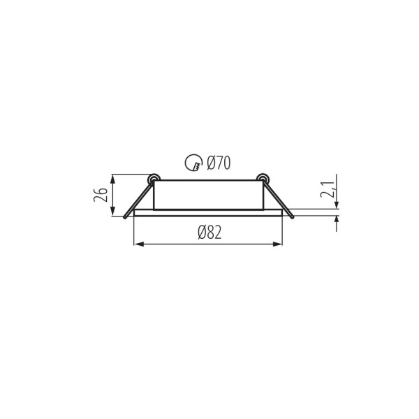 Кольцо точечного светильника Kanlux 22437 DALLA 1x10W IP20 белое - фото №4