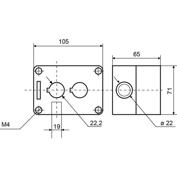 Корпус 2-местный Аско-Укрем HJ9-2 белый (A0140020035) - фото №5