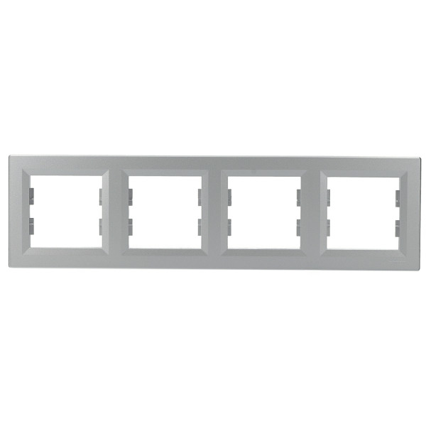 Четырехместная рамка Asfora алюминий, EPH5800461