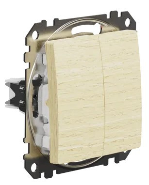 Перемикач Schneider Electric Sedna Design & Elements береза SDD180108 - фото №1