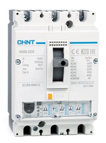Силовой автомат Chint NM8N-250S EN 63 3P