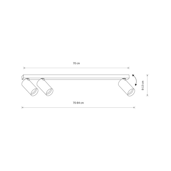 Светильник поворотный, спот Nowodvorski 7775 Mono III GU10 3x10W IP20 белый - фото №1