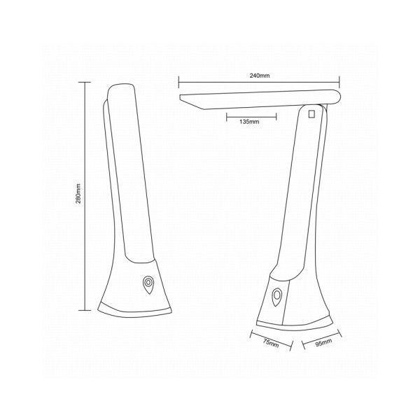 Настільна лампа Zuma Line 5905316642911 SM-612 LED 1x5W 3000K-6000K 250Lm IP20 чорна - фото №1