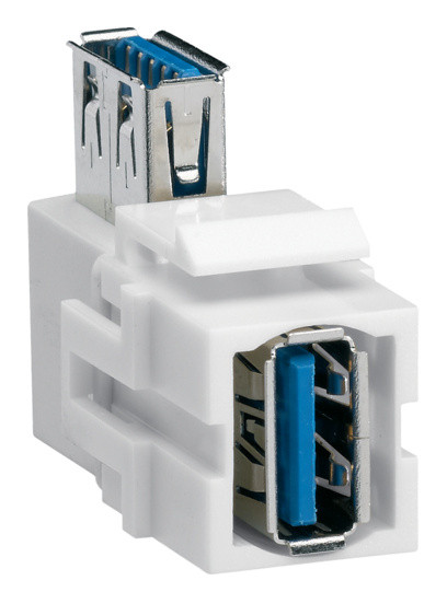 Модуль Keystone Hager VZ30UA USB 3.0 под углом 90°