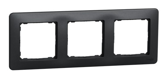 Трехпостовая рамка Schneider Electric Sedna Design черная SDD314803