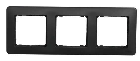 Трехпостовая рамка Schneider Electric Sedna Design черная SDD314803 - фото №4