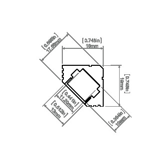 LED-профіль KLUS 45-ALU, 2 метри (KLUS_A04023A_2) - фото №4