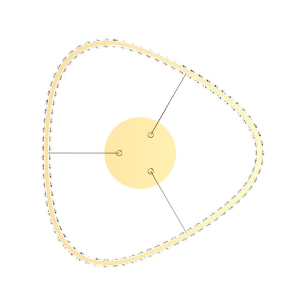Люстра Zuma Line MD3169-1-3GT Athesa Led 1x24.5W 3000K-6000K 2800Lm IP20 - фото №3