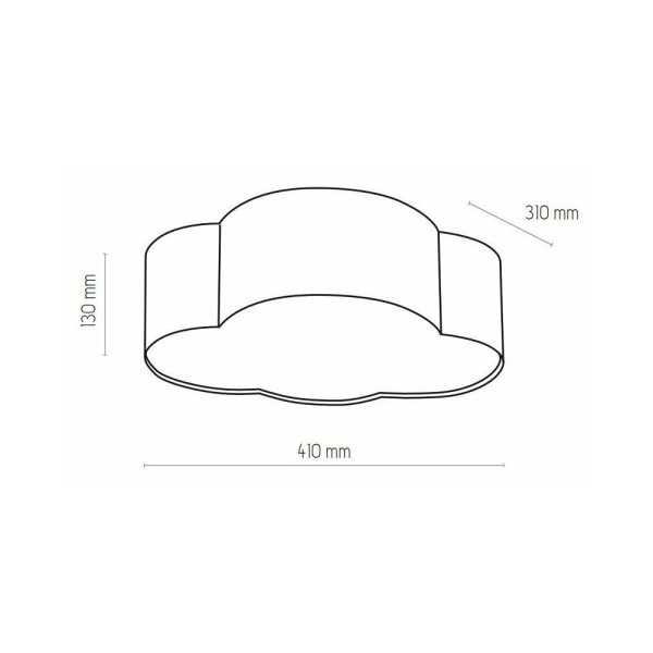 Світильник стельовий Tk Lighting 6074 Cloud E27 2x15W IP20 - фото №2