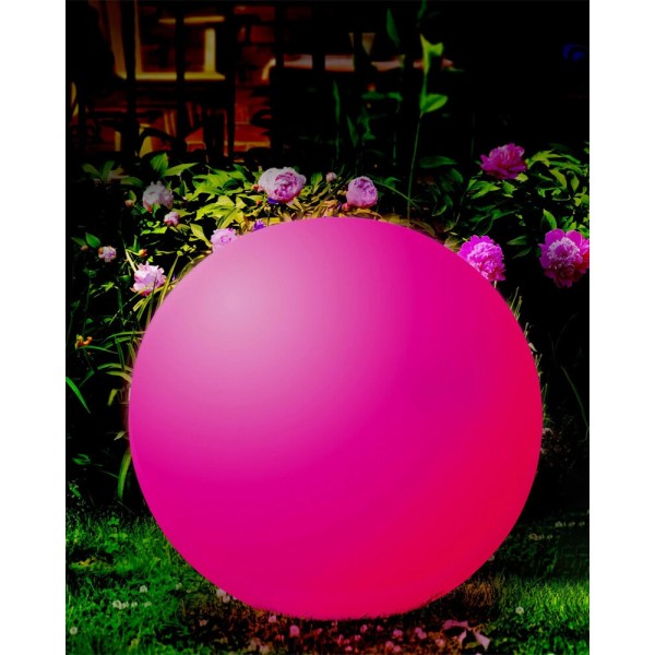 Вуличний світильник на сонячній батареї куля Goldlux 330567 Kula LED 3000K+RGB IP65 білий - фото №3