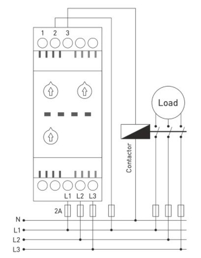 Реле захисту фази Tense FKT-06 з регульованою асиметрією без нейтралі - фото №3