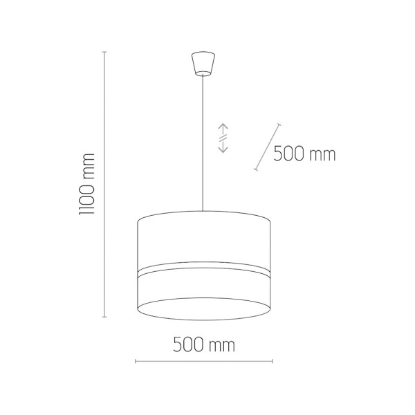 Підвісний світильник, люстра TK Lighting 6543 Paglia E27 3x15W IP20 чорний - фото №4