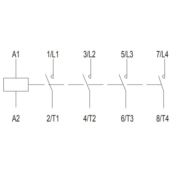 Мініконтактор NOARK Ex9CS12 4Р 12A 220В AC (101081) - фото №2