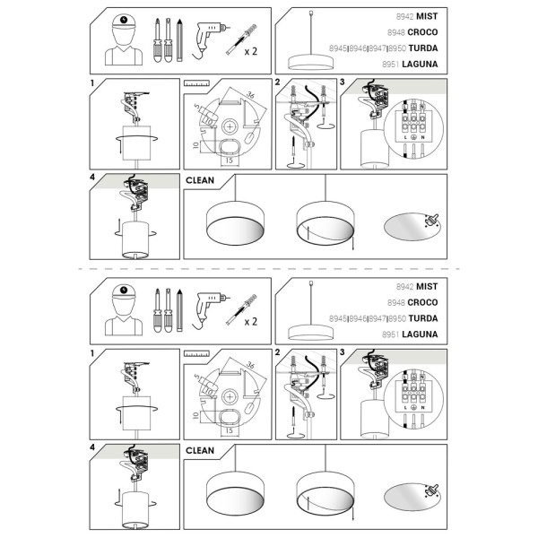 Підвісний світильник, люстра Nowodvorski 8948 Croco E27 3x15W IP20 сіра - фото №4