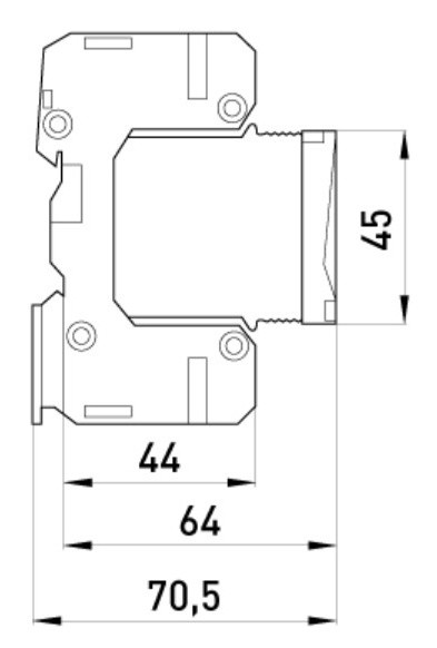 Моноблочное устройство защиты от импульсных перенапряжений E.next 81.031 e.POI.1 1m 280V/12 5kA - фото №2