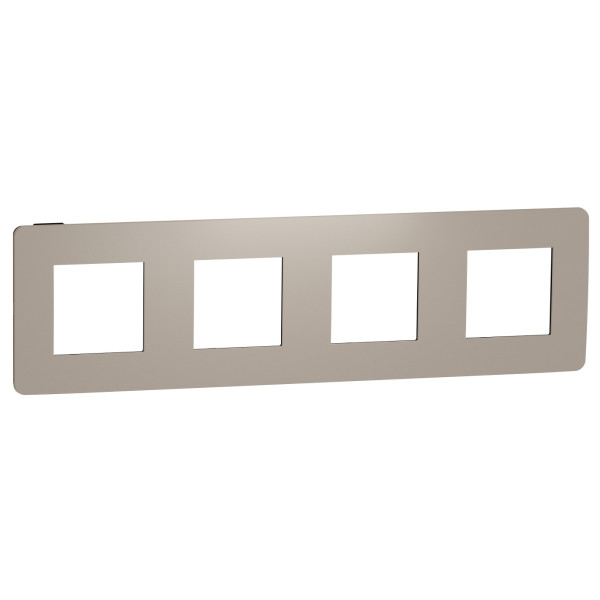 Четырехпостовая рамка Schneider Electric NU280828 (песочный/антрацит)