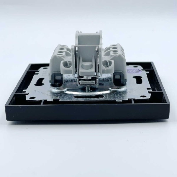 Вимикач EL-BI VEGA чорний мат жалюзі 2-кл ( 609-014800-216 ) - фото №3