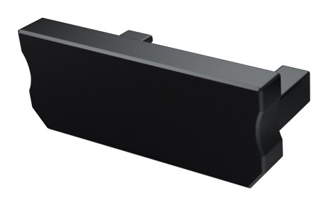 Заглушка Lumines для типа D HIGH без отверстия чёрный - фото №1