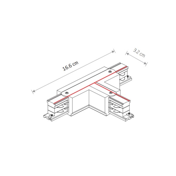 Соединитель Nowodvorski 8237 CTLS Power T Connector Left 2 T-L2 черный - фото №1