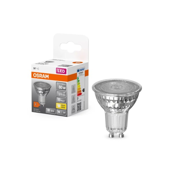 Світлодіодна лампочка Osram 4058075112605 LED GU10 MR16 1x6.9W 2700K 575Lm IP20 - фото №2