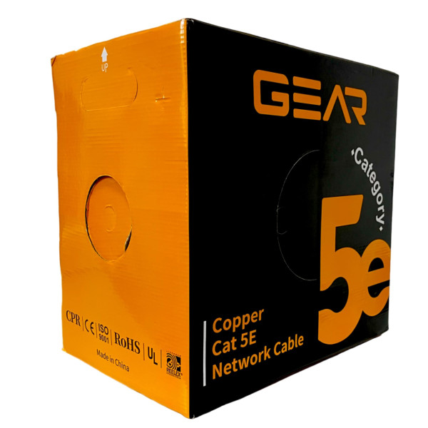 Сетевой кабель витая пара GEAR CAT.5E FTP-COPPER-4Px2x0.51 REELEX (305 м.) - фото №1
